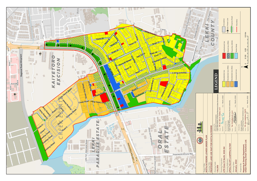 Image of Ikota-Aiyedere Lower Order Plan in Eti-Osa LGA, Lagos State.